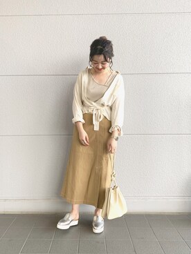 Rinaさん（レディース・161cm）の春コーディネート