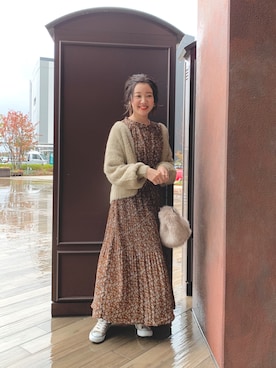 Rinaさん（レディース・161cm）の秋コーディネート
