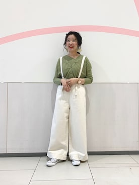 Rinaさん（レディース・161cm）の春コーディネート