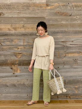 Rinaさん（レディース・161cm）の春コーディネート