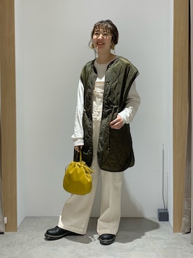 「LAURA DI MAGGIO（ローラディマッジオ）のアイテム」を使った、Rinaさん（レディース・161cm）の春コーディネート