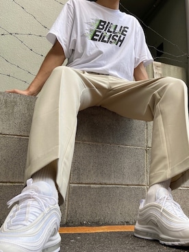 「MASONPRINCE（メイソンプリンス）のアイテム（スラックス）」を使った、よーきさん（メンズ・184cm）の夏コーディネート