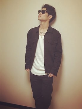 「EMODA（エモダ）のアイテム（ジャケット/アウター）」を使った、HIROKIANDOさん（メンズ・169cm）の夏コーディネート
