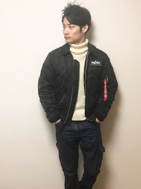 「SHIPS GENERAL SUPPLY（シップスジェネラルサプライ）のアイテム」を使った、HIROKIANDOさん（メンズ・169cm）の冬コーディネート