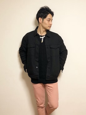「EMODA（エモダ）のアイテム（ジャケット/アウター）」を使った、HIROKIANDOさん（メンズ・169cm）の春コーディネート