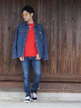 「24SURF_（トゥーフォーサーフ）のアイテム」を使った、HIROKIANDOさん（メンズ・170cm）の夏コーディネート