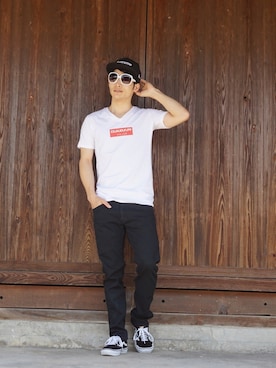 「ENTRA（エントラ）のアイテム」を使った、HIROKIANDOさん（メンズ・170cm）の夏コーディネート