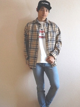 「TES（テス）のアイテム（トップス）」を使った、HIROKIANDOさん（メンズ・169cm）の秋コーディネート