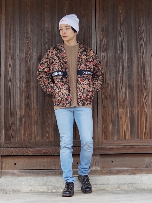 Hirokiando Supreme のニットキャップ ビーニーを使ったコーディネート Wear Hirokiando Supreme のニットキャップ ビーニーを使ったコーディネート Wear