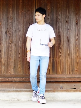 「アイテム（腕時計、ブラウン系）」を使った、HIROKIANDOさん（メンズ・169cm）の夏コーディネート