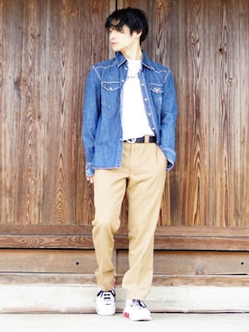 「24SURF_（トゥーフォーサーフ）のアイテム」を使った、HIROKIANDOさん（メンズ・170cm）の春コーディネート