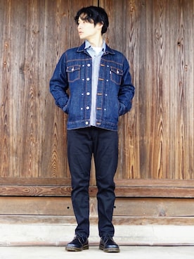 「Dr. Martens（ドクターマーチン）のDr.Martens / ドクターマーチン 1461 3EYE GIBSON SHOE 3ホール ギブソン シューズ ブーツ（ブーツ）」を使った、HIROKIANDOさん（メンズ・170cm）の春コーディネート