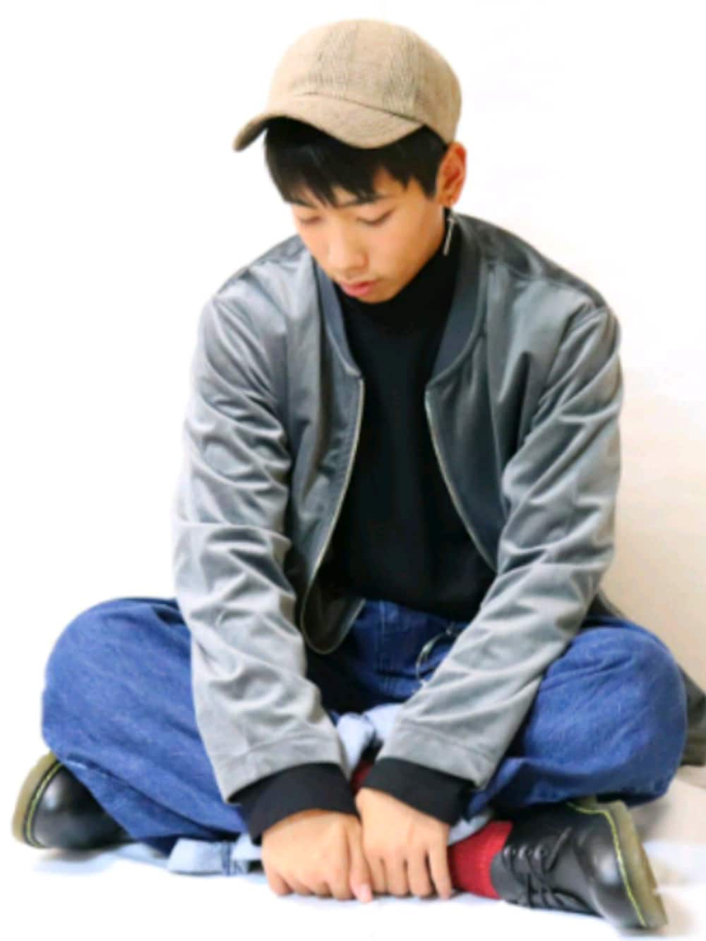 「秋コーデ、シンプルコーデ、ラフ、GU、ユニクロ、おしゃれさんと繋がりたい、低身長、休日スタイル」｜「GUのアイテム（キャップ、ブラウン系）」を使った、RYUSEI.さん（メンズ・170cm）の秋コーディネートの1枚目の写真