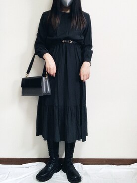 ワンピースを使った 編み上げブーツ の人気ファッションコーディネート Wear