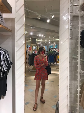 「travel」｜「アイテム（サンダル）」を使った、Ryongさん（レディース・169cm）の夏コーディネート