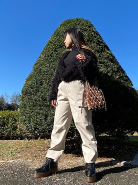 「ANAP（アナップ）のアイテム（その他アウター）」を使った、🐰🌈さん（レディース・147cm）の秋コーディネート