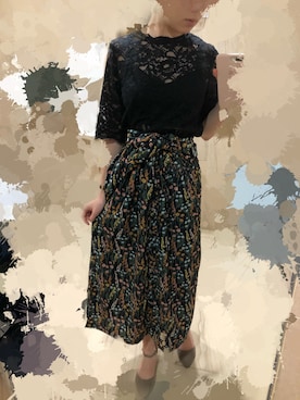 「chocol raffine robe（ショコラフィネローブ）のアイテム（ピーコート）」を使った、いくみさん（レディース・158cm）の夏コーディネート