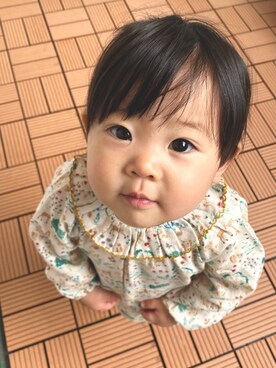 「BONTON（ボントン）のアイテム」を使った、moca2770さん（キッズ・80cm）の春コーディネート