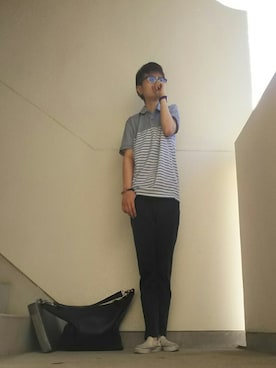 「Tomorrow Maker（トゥモローメーカー）のアイテム」を使った、JUNNさん（メンズ・152cm）の春コーディネート