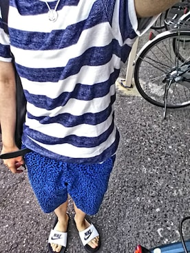 「Tomorrow Maker（トゥモローメーカー）のアイテム」を使った、JUNNさん（メンズ・152cm）の夏コーディネート