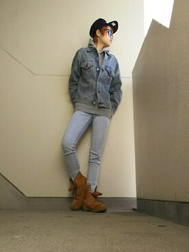 「ENTRA（エントラ）のアイテム」を使った、JUNNさん（メンズ・160cm）の春コーディネート