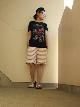 「ENTRA（エントラ）のアイテム」を使った、JUNNさん（メンズ・160cm）の春コーディネート