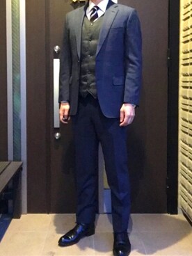 「improves（インプローブス）のアイテム（ダウンベスト）」を使った、YmStさん（メンズ・171cm）の冬コーディネート