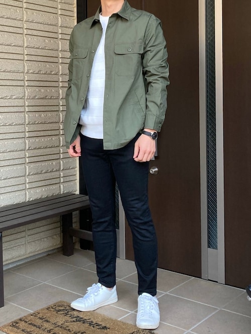 H M エイチ アンド エム のジャケット アウターを使ったメンズ人気ファッションコーディネート Army