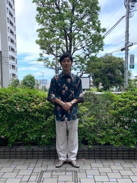 「JOHN LAWRENCE SULLIVAN（ジョンローレンスサリバン）のアイテム（トップス）」を使った、shiraishi0601さん（メンズ・175cm）の春コーディネート
