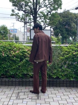 「markaware（マーカウェア）のアイテム（トップス）」を使った、shiraishi0601さん（メンズ・175cm）の春コーディネート
