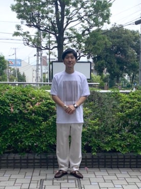 「CLANE（クラネ）のアイテム（トップス）」を使った、shiraishi0601さん（メンズ・175cm）の春コーディネート