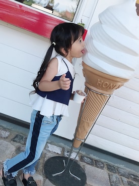 momoさん（キッズ・100cm）の夏コーディネート