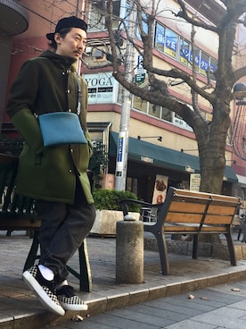 「ennerre（エネーレ）のアイテム」を使った、masaさん（メンズ・166cm）の冬コーディネート