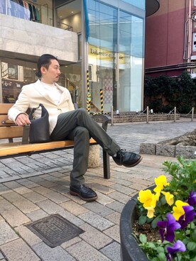 「ACE BOOTS（エース ブーツ）のアイテム」を使った、masaさん（メンズ・166cm）の冬コーディネート