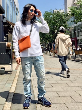 「ennerre（エネーレ）のアイテム」を使った、masaさん（メンズ・166cm）の春コーディネート