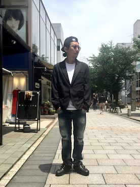 「ennerre（エネーレ）のアイテム」を使った、masaさん（メンズ・166cm）の夏コーディネート