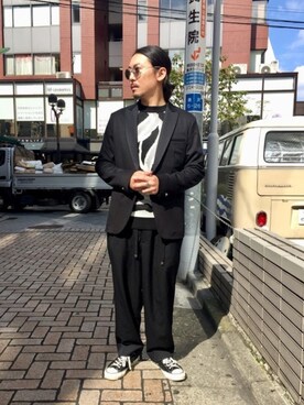 「ennerre（エネーレ）のアイテム」を使った、masaさん（メンズ・166cm）の秋コーディネート