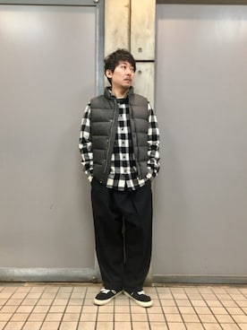 「samas（サマス）のアイテム」を使った、masaさん（メンズ・166cm）の秋コーディネート
