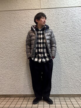 「samas（サマス）のアイテム」を使った、masaさん（メンズ・166cm）の冬コーディネート