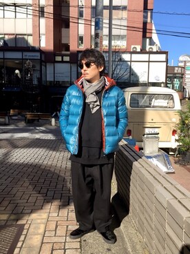 「samas（サマス）のアイテム」を使った、masaさん（メンズ・166cm）の冬コーディネート