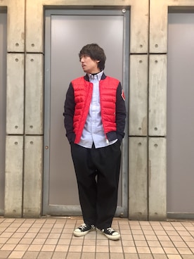 「Sweep!!（スウィープ）のアイテム」を使った、masaさん（メンズ・166cm）の冬コーディネート