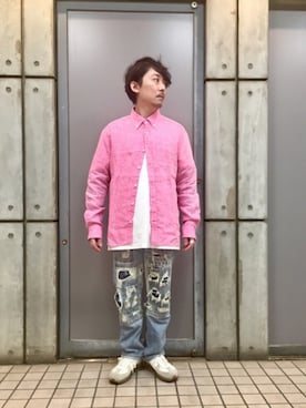 「Sweep!!（スウィープ）のアイテム」を使った、masaさん（メンズ・166cm）の春コーディネート