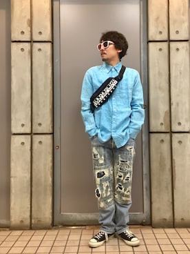 「Sweep!!（スウィープ）のアイテム」を使った、masaさん（メンズ・166cm）の春コーディネート