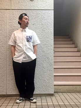 「Sweep!!（スウィープ）のアイテム」を使った、masaさん（メンズ・166cm）の春コーディネート