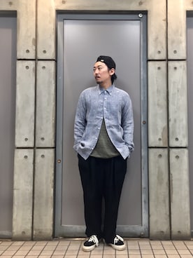 「Sweep!!（スウィープ）のアイテム」を使った、masaさん（メンズ・166cm）の夏コーディネート