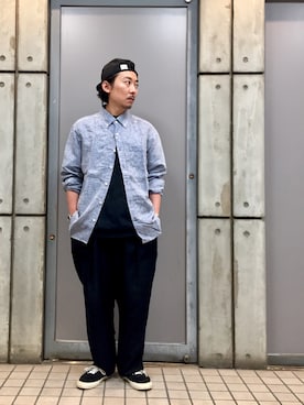 「Sweep!!（スウィープ）のアイテム」を使った、masaさん（メンズ・166cm）の夏コーディネート