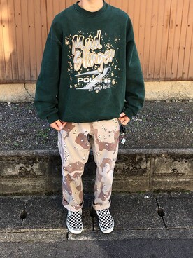 「やっぱりストリートが好き」｜「アイテム（スリッポン）」を使った、Fumasaさん（メンズ・177cm）の秋コーディネート