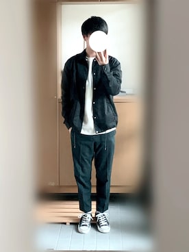 「Discoat Parisien（ディスコートパリシアン）のアイテム（その他アウター）」を使った、At.さん（メンズ・172cm）の秋コーディネート