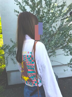 「BRAIN DEAD（ブレインデット）のアイテム（トップス）」を使った、ritaさん（レディース・157cm）の夏コーディネート