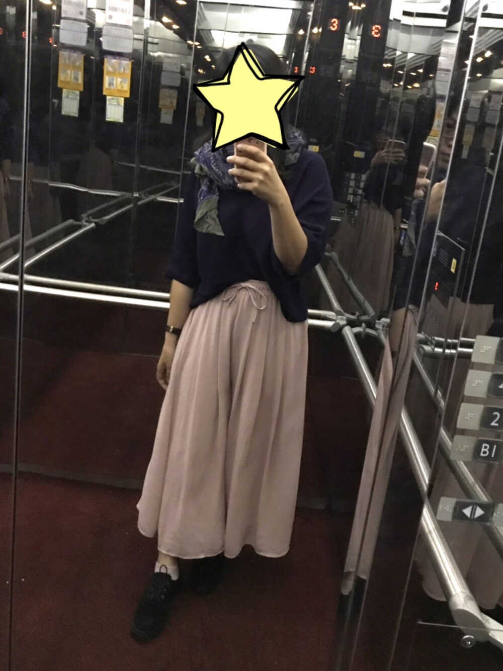 「ootd、UNIQLO、INGNI、TOPSHOP」｜「INGNIのエアリースカンツ／B（その他パンツ、ピンク系）」を使った、linlinさん（レディース・160cm）の秋コーディネートの1枚目の写真